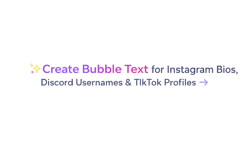 bubble text generator